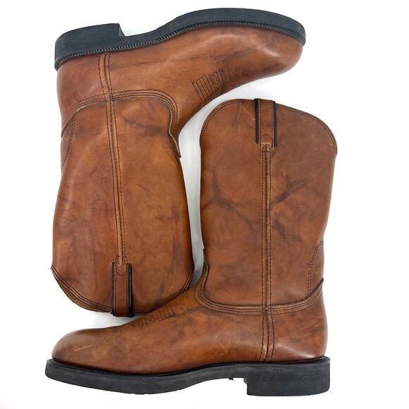 Durango Comfort Core Mens Western Leather Boots Slip Resistant Size 9D - Picture 5 of 11